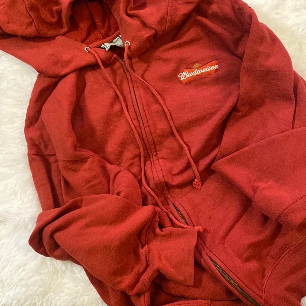 budweiser zip up